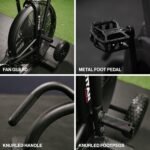 Titan Fitness Air Resistance Fan Bike with LCD Console & Heart Rate Tracking - Stationary Exercise Bike Black - Image 4