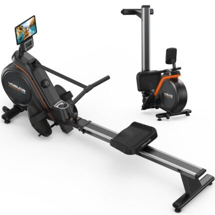 YOSUDA Magnetic Rowing Machine – 16 Resistance Levels, 400 lbs Capacity, Foldable Rower with Bluetooth & App Support