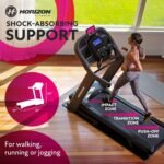 Horizon Fitness 7.4 AT Studio Series Treadmill 3.5HP Bluetooth Folding 350lbs Capacity 0-15% Incline - Image 7