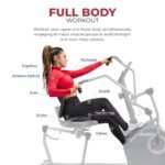 Sunny Health & Fitness Smart Magnetic Recumbent Cross-Trainer – 12 Resistance Levels, SunnyFit App, Full Body Workout - Image 3