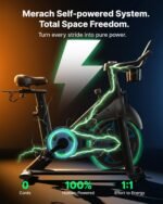 MERACH S36 Exercise Bike, Infinite Magnetic Resistance, Bluetooth App, 330lbs Capacity - Image 2