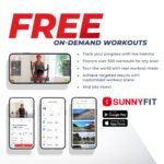 Sunny Health & Fitness Smart Elliptical – 15.8" Stride, 12-Level Magnetic Resistance, Bluetooth App Connected - Image 2