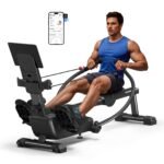 MERACH RS3 Sculls Rowing Machine, 16 Magnetic Resistance Levels, 350lbs Capacity, Bluetooth App