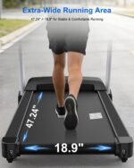 HUAGEED Heavy Duty Treadmill for Home, 400LBS Capacity, 3.5HP Motor, 18% Auto Incline, 12 MPH Speed - Image 5