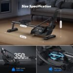 MERACH RS3 Sculls Rowing Machine, 16 Magnetic Resistance Levels, 350lbs Capacity, Bluetooth App - Image 8