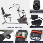 Sunny Health & Fitness Smart Recumbent Cross Trainer SF-RBE420035 for Seniors & Low-Impact Exercise - Image 5