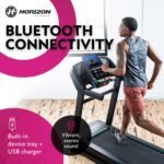 Horizon Fitness T202 Folding Treadmill 12 MPH 12% Incline Bluetooth 325lbs Capacity 60" Deck - Image 2