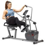 Sunny Health & Fitness Smart Recumbent Cross Trainer SF-RBE420035 for Seniors & Low-Impact Exercise