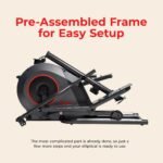 Sunny Health & Fitness Upright Magnetic Elliptical Machine – 16 Resistance Levels, SunnyFit App, Pulse Sensor - Image 3