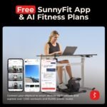 Sunny Health & Fitness Smart Motorized Under Desk Elliptical – 18 Speeds, Remote Control, Bluetooth SunnyFit App - Image 6