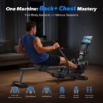 MERACH RS3 Sculls Rowing Machine, 16 Magnetic Resistance Levels, 350lbs Capacity, Bluetooth App - Image 4