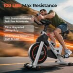 YOSUDA Magnetic Exercise Bike, Quiet Stationary Bike with App, Memory Foam Seat, 350 lb Capacity, Indoor Cycling - Image 2