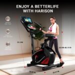 HARISON Upright Exercise Bike, 14-Level Magnetic Resistance, 350lb Capacity, Quiet Stationary Bike for Home - Image 2
