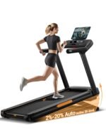 CURSOR Fitness Heavy Duty Treadmill 20% Auto Incline, 4.0HP Motor, 400LB Capacity, Home Gym Running Machine