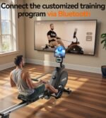 YOSUDA Magnetic Rowing Machine – 16 Resistance Levels, 400 lbs Capacity, Foldable Rower with Bluetooth & App Support - Image 8