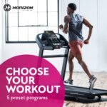 Horizon Fitness T202 Folding Treadmill 12 MPH 12% Incline Bluetooth 325lbs Capacity 60" Deck - Image 6