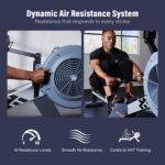 MAJOR FITNESS Drone R1 Indoor Rowing Machine, 10-Level Air Resistance, 330LB Capacity, Foldable Rower - Image 2