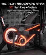Eryntix Dual Resistance Air Bike with Magnetic Control & APP Connection for HIIT Home Gym Training - Image 5