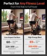 Eryntix Dual Resistance Air Bike with Magnetic Control & APP Connection for HIIT Home Gym Training - Image 4