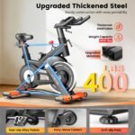 LFEYYD 400LB Magnetic Stationary Bike with Zwift & Kinomap App Connection, Ultra-Stable Heavy Duty Frame - Image 3