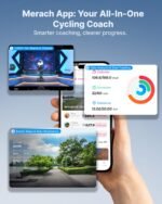 MERACH S36 Exercise Bike, Infinite Magnetic Resistance, Bluetooth App, 330lbs Capacity - Image 7