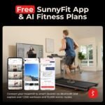 Sunny Health & Fitness Auto Incline Treadmill – Fully Assembled, 15% Incline, 2.5HP Motor, 20"x53" Running Surface - Image 8