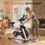 YOSUDA Magnetic Exercise Bike, Quiet Stationary Bike with App, Memory Foam Seat, 350 lb Capacity, Indoor Cycling - Image 7