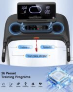 HUAGEED Heavy Duty Treadmill for Home, 400LBS Capacity, 3.5HP Motor, 18% Auto Incline, 12 MPH Speed - Image 3