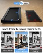 CURSOR Fitness Heavy Duty Treadmill, 20% Auto Incline, 4.0HP Motor, 400 LBS Capacity, Wide Running Belt - Image 3