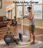 YOSUDA Magnetic Rowing Machine – 16 Resistance Levels, 400 lbs Capacity, Foldable Rower with Bluetooth & App Support - Image 5