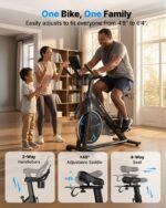 MERACH S36 Exercise Bike, Infinite Magnetic Resistance, Bluetooth App, 330lbs Capacity - Image 6