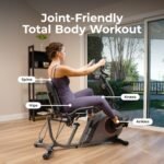 Sunny Health & Fitness Smart Recumbent Bike with Resistance Bands – 16 Magnetic Levels, SunnyFit App Compatible - Image 2