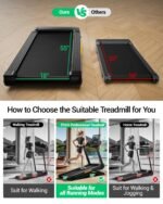 CURSOR Fitness Heavy Duty Treadmill 20% Auto Incline, 4.0HP Motor, 400LB Capacity, Home Gym Running Machine - Image 3
