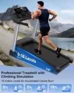 HUAGEED Heavy Duty Treadmill for Home, 400LBS Capacity, 3.5HP Motor, 18% Auto Incline, 12 MPH Speed - Image 2