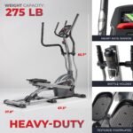 Sunny Health & Fitness Smart Elliptical – 15.8" Stride, 12-Level Magnetic Resistance, Bluetooth App Connected - Image 6
