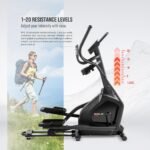 Sole Fitness E20 Front-Drive Elliptical Machine – 18" Stride, 20 Resistance Levels, 300 lbs Capacity - Image 2