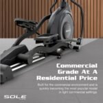 Sole Fitness E98 Elliptical Machine, 13.3" Touch Screen, 20" Stride, 20 Incline Levels, Bluetooth, 400LB Capacity - Image 4