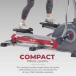 Sunny Health & Fitness Smart Elliptical – 15.8" Stride, 12-Level Magnetic Resistance, Bluetooth App Connected - Image 4