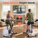 YOSUDA Magnetic Exercise Bike, Quiet Stationary Bike with App, Memory Foam Seat, 350 lb Capacity, Indoor Cycling - Image 8